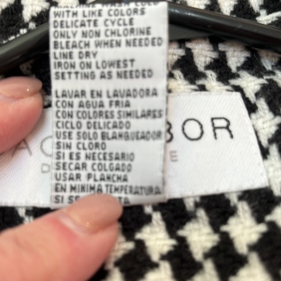Sag Harbor houndstooth jacket! Sz 14 EUC - Picture 6 of 9